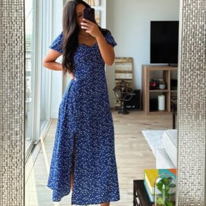 Elegant Puff Sleeve V-Neck