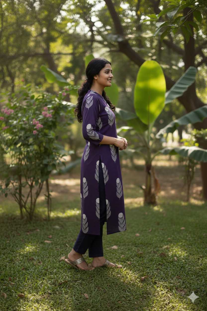 Dark Purple Flower Design - Image 2