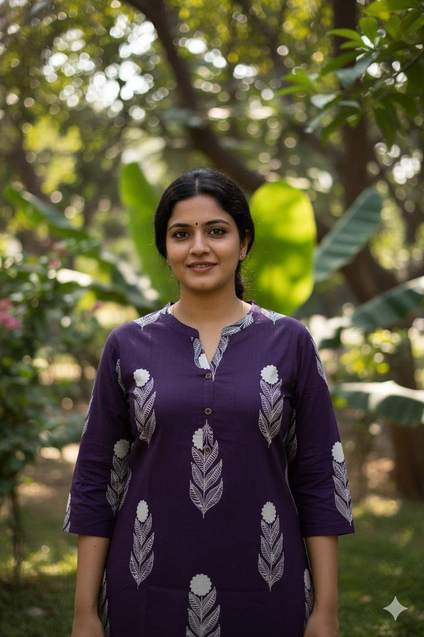 Dark Purple Flower Design - Image 3