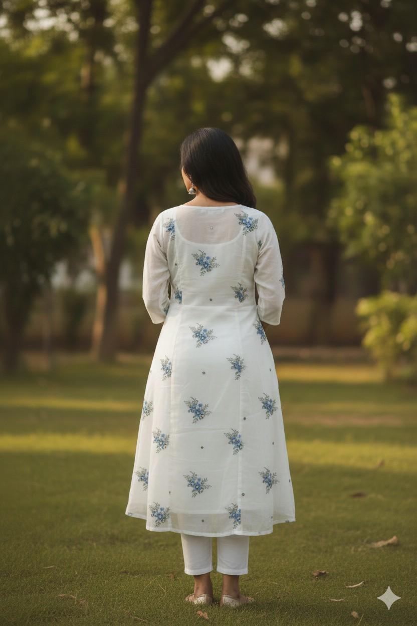 Chanderi Silk blend fabric (Top Only) - Image 2